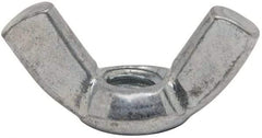 Value Collection - 1/4-20 UNC, Zinc Plated, Steel Standard Wing Nut - 1.1" Wing Span, 0.57" Wing Span - Americas Industrial Supply