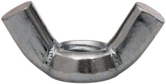 Value Collection - 3/8-16 UNC, Zinc Plated, Steel Standard Wing Nut - 1.44" Wing Span, 0.79" Wing Span - Americas Industrial Supply