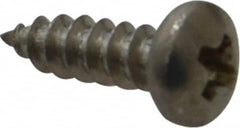 Value Collection - #4 Pan Head Phillips Sheet Metal Screw - Stainless Steel, 3/8" Length Under Head, Grade 18-8 - Americas Industrial Supply