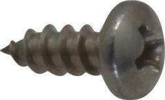 Value Collection - #6 Pan Head Phillips Sheet Metal Screw - Stainless Steel, 3/8" Length Under Head, Grade 18-8 - Americas Industrial Supply