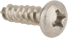 Value Collection - #6 Pan Head Phillips Sheet Metal Screw - Stainless Steel, 1/2" Length Under Head, Grade 18-8 - Americas Industrial Supply