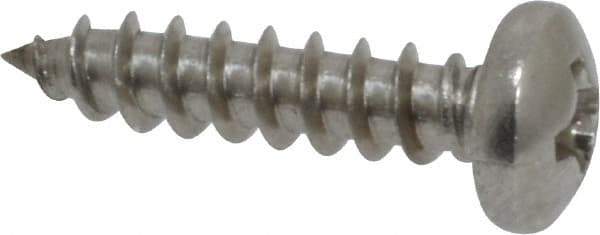 Value Collection - #6 Pan Head Phillips Sheet Metal Screw - Stainless Steel, 5/8" Length Under Head, Grade 18-8 - Americas Industrial Supply