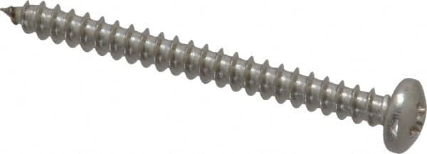 Value Collection - #6 Pan Head Phillips Sheet Metal Screw - Stainless Steel, 1-1/2" Length Under Head, Grade 18-8 - Americas Industrial Supply