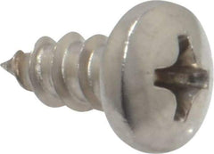 Value Collection - #8 Pan Head Phillips Sheet Metal Screw - Stainless Steel, 3/8" Length Under Head, Grade 18-8 - Americas Industrial Supply