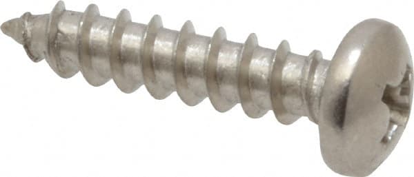 Value Collection - #8 Pan Head Phillips Sheet Metal Screw - Stainless Steel, 3/4" Length Under Head, Grade 18-8 - Americas Industrial Supply