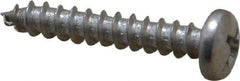 Value Collection - #8 Pan Head Phillips Sheet Metal Screw - Stainless Steel, 1" Length Under Head, Grade 18-8 - Americas Industrial Supply