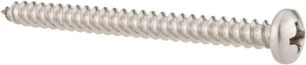 Value Collection - #8 Pan Head Phillips Sheet Metal Screw - Stainless Steel, 2" Length Under Head, Grade 18-8 - Americas Industrial Supply