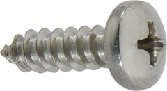 Value Collection - #10 Pan Head Phillips Sheet Metal Screw - Stainless Steel, 5/8" Length Under Head, ASME B18.6.3 & ASME B18.6.4, Grade 18-8 - Americas Industrial Supply