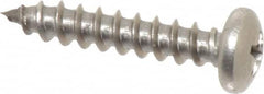 Value Collection - #10 Pan Head Phillips Sheet Metal Screw - Stainless Steel, 1" Length Under Head, Grade 18-8 - Americas Industrial Supply