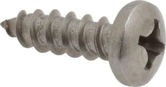 Value Collection - #12 Pan Head Phillips Sheet Metal Screw - Stainless Steel, 3/4" Length Under Head, Grade 18-8 - Americas Industrial Supply