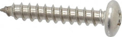 Value Collection - #12 Pan Head Phillips Sheet Metal Screw - Stainless Steel, 1-1/4" Length Under Head, Grade 18-8 - Americas Industrial Supply