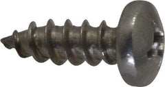 Value Collection - #14 Pan Head Phillips Sheet Metal Screw - Stainless Steel, 3/4" Length Under Head, Grade 18-8 - Americas Industrial Supply