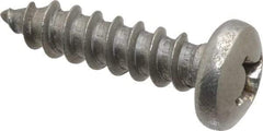 Value Collection - #14 Pan Head Phillips Sheet Metal Screw - Stainless Steel, 1" Length Under Head, Grade 18-8 - Americas Industrial Supply