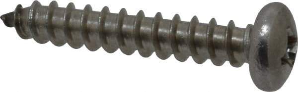 Value Collection - #14 Pan Head Phillips Sheet Metal Screw - Stainless Steel, 1-1/2" Length Under Head, Grade 18-8 - Americas Industrial Supply
