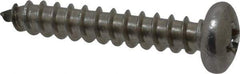 Value Collection - #14 Pan Head Phillips Sheet Metal Screw - Stainless Steel, 1-1/2" Length Under Head, Grade 18-8 - Americas Industrial Supply