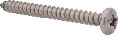 Value Collection - #14 Pan Head Phillips Sheet Metal Screw - Stainless Steel, 2-1/2" Length Under Head, Grade 18-8 - Americas Industrial Supply