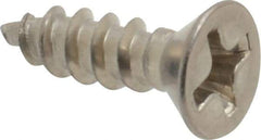 Value Collection - #6 Flat Head Phillips Sheet Metal Screw - Stainless Steel, 1/2" OAL, Grade 18-8 - Americas Industrial Supply
