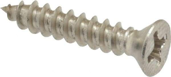 Value Collection - #6 Flat Head Phillips Sheet Metal Screw - Stainless Steel, 3/4" OAL, Grade 18-8 - Americas Industrial Supply