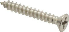 Value Collection - #6 Flat Head Phillips Sheet Metal Screw - Stainless Steel, 1" OAL, Grade 18-8 - Americas Industrial Supply