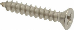 Value Collection - #8 Flat Head Phillips Sheet Metal Screw - Stainless Steel, 1" OAL, Grade 18-8 - Americas Industrial Supply