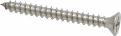 Value Collection - #8 Flat Head Phillips Sheet Metal Screw - Stainless Steel, 1-1/2" OAL, Grade 18-8 - Americas Industrial Supply