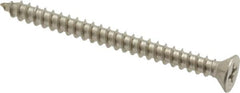 Value Collection - #8 Flat Head Phillips Sheet Metal Screw - Stainless Steel, 2" OAL, Grade 18-8 - Americas Industrial Supply