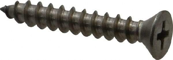 Value Collection - #10 Flat Head Phillips Sheet Metal Screw - Stainless Steel, 1-1/4" OAL, Grade 18-8 - Americas Industrial Supply