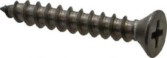 Value Collection - #10 Flat Head Phillips Sheet Metal Screw - Stainless Steel, 1-1/4" OAL, Grade 18-8 - Americas Industrial Supply