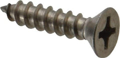 Value Collection - #12 Flat Head Phillips Sheet Metal Screw - Stainless Steel, 1" OAL, Grade 18-8 - Americas Industrial Supply