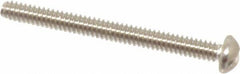 Value Collection - #4-40 UNC, 1-1/4" Length Under Head Slotted Drive Machine Screw - Round Head, Grade 18-8 Stainless Steel, Uncoated, Without Washer - Americas Industrial Supply