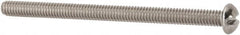 Value Collection - #8-32 UNC, 2-1/2" Length Under Head Slotted Drive Machine Screw - Round Head, Grade 18-8 Stainless Steel, Uncoated, Without Washer - Americas Industrial Supply