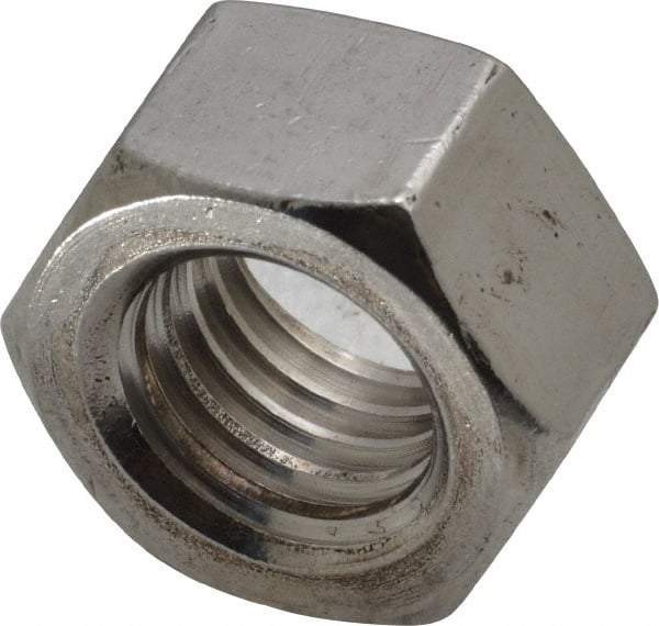 Value Collection - 5/8-11 UNC Stainless Steel Right Hand Hex Nut - 15/16" Across Flats, 35/64" High, Uncoated - Americas Industrial Supply