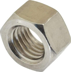 Value Collection - 3/4-10 UNC Stainless Steel Right Hand Hex Nut - 1-1/8" Across Flats, 41/64" High, Uncoated - Americas Industrial Supply