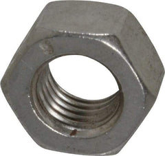 Value Collection - 5/16-24 UNF Stainless Steel Right Hand Hex Nut - 1/2" Across Flats, 17/64" High, Uncoated - Americas Industrial Supply