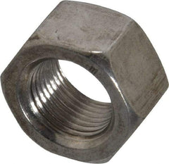 Value Collection - 3/4-16 UNF Stainless Steel Right Hand Hex Nut - 1-1/8" Across Flats, 41/64" High, Uncoated - Americas Industrial Supply