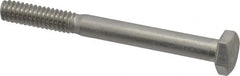 Value Collection - 1/4-20 UNC, 2-1/2" Length Under Head Hex Head Cap Screw - Grade 18-8 Stainless Steel, 7/16" Hex - Americas Industrial Supply