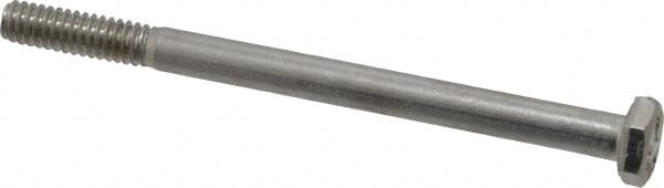 Value Collection - 1/4-20 UNC, 3-1/2" Length Under Head Hex Head Cap Screw - Grade 18-8 Stainless Steel, 7/16" Hex - Americas Industrial Supply
