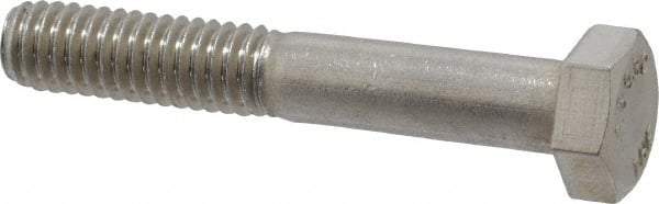 Value Collection - 5/16-18 UNC, 2" Length Under Head Hex Head Cap Screw - Grade 18-8 Stainless Steel, 1/2" Hex - Americas Industrial Supply