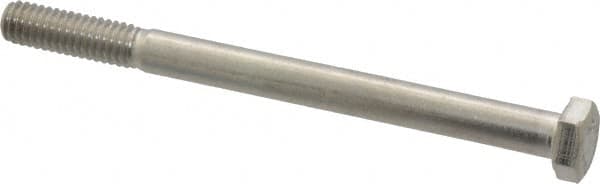 Value Collection - 5/16-18 UNC, 4" Length Under Head Hex Head Cap Screw - Grade 18-8 Stainless Steel, 1/2" Hex - Americas Industrial Supply