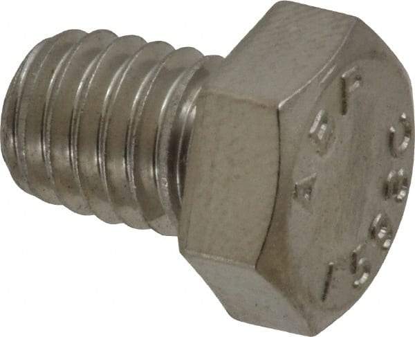 Value Collection - 3/8-16 UNC, 1/2" Length Under Head Hex Head Cap Screw - Grade 18-8 Stainless Steel, 9/16" Hex - Americas Industrial Supply