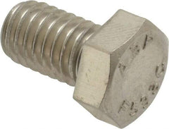 Value Collection - 3/8-16 UNC, 5/8" Length Under Head Hex Head Cap Screw - Grade 18-8 Stainless Steel, 9/16" Hex - Americas Industrial Supply