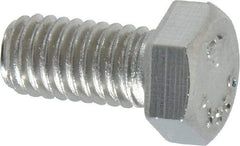 Value Collection - 3/8-16 UNC, 3/4" Length Under Head Hex Head Cap Screw - Grade 18-8 Stainless Steel, 9/16" Hex - Americas Industrial Supply