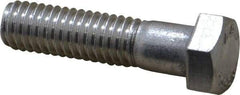 Value Collection - 3/8-16 UNC, 1-1/2" Length Under Head Hex Head Cap Screw - Grade 18-8 Stainless Steel, 9/16" Hex - Americas Industrial Supply