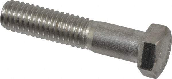 Value Collection - 3/8-16 UNC, 1-3/4" Length Under Head Hex Head Cap Screw - Grade 18-8 Stainless Steel, 9/16" Hex - Americas Industrial Supply