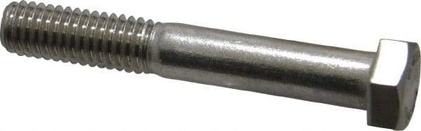 Value Collection - 3/8-16 UNC, 2-1/2" Length Under Head Hex Head Cap Screw - Grade 18-8 Stainless Steel, 9/16" Hex - Americas Industrial Supply