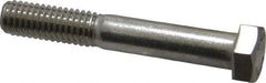 Value Collection - 3/8-16 UNC, 2-1/2" Length Under Head Hex Head Cap Screw - Grade 18-8 Stainless Steel, 9/16" Hex - Americas Industrial Supply