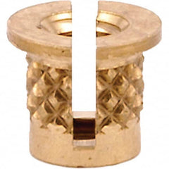E-Z LOK - Press Fit Threaded Inserts Type: Flanged For Material Type: Plastic - Americas Industrial Supply