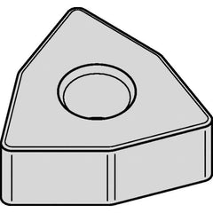 Kennametal - WNGA433 T0820 Grade KYK25 Ceramic Turning Insert - 80° Trigon, 1/2" Inscr Circle, 3/16" Thick, 3/64" Corner Radius - Americas Industrial Supply