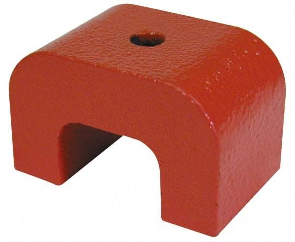 Eclipse - 1/4" Hole Diam, 2-7/16" Overall Width, 15/16" Deep, 2" High, Alnico Power Magnets - 1,022°Fahrenheit Max Operating Temp - Americas Industrial Supply