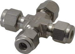 Ham-Let - 1/4" OD, Grade 316Stainless Steel Union Cross - All Comp Ends - Americas Industrial Supply